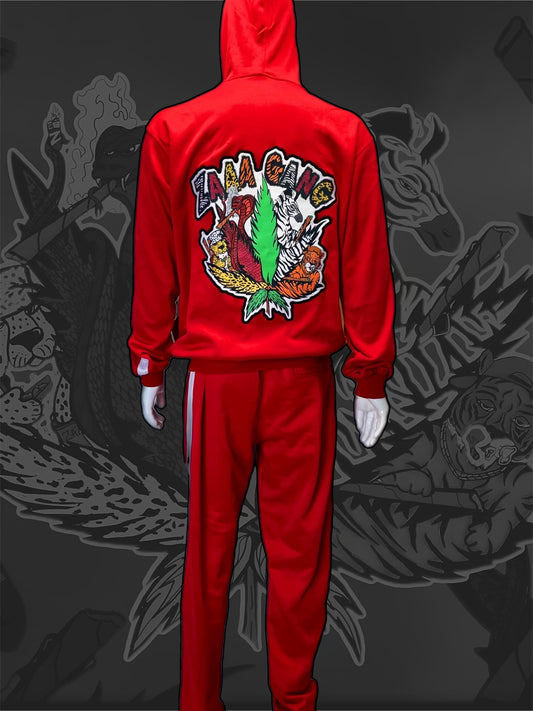 Red Track Suit