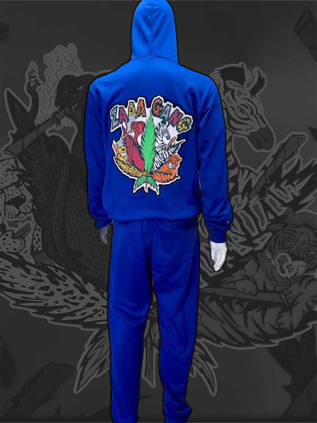 Blue Track Suit